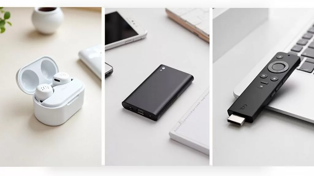 a-collage-of-three-affordable-tech-products-wireless-earbuds-a-power-bank-and-a-streaming-stick-arranged-on-a-tidy-desk-with-a-modern-minimalist-aesthetic- - TechTonic